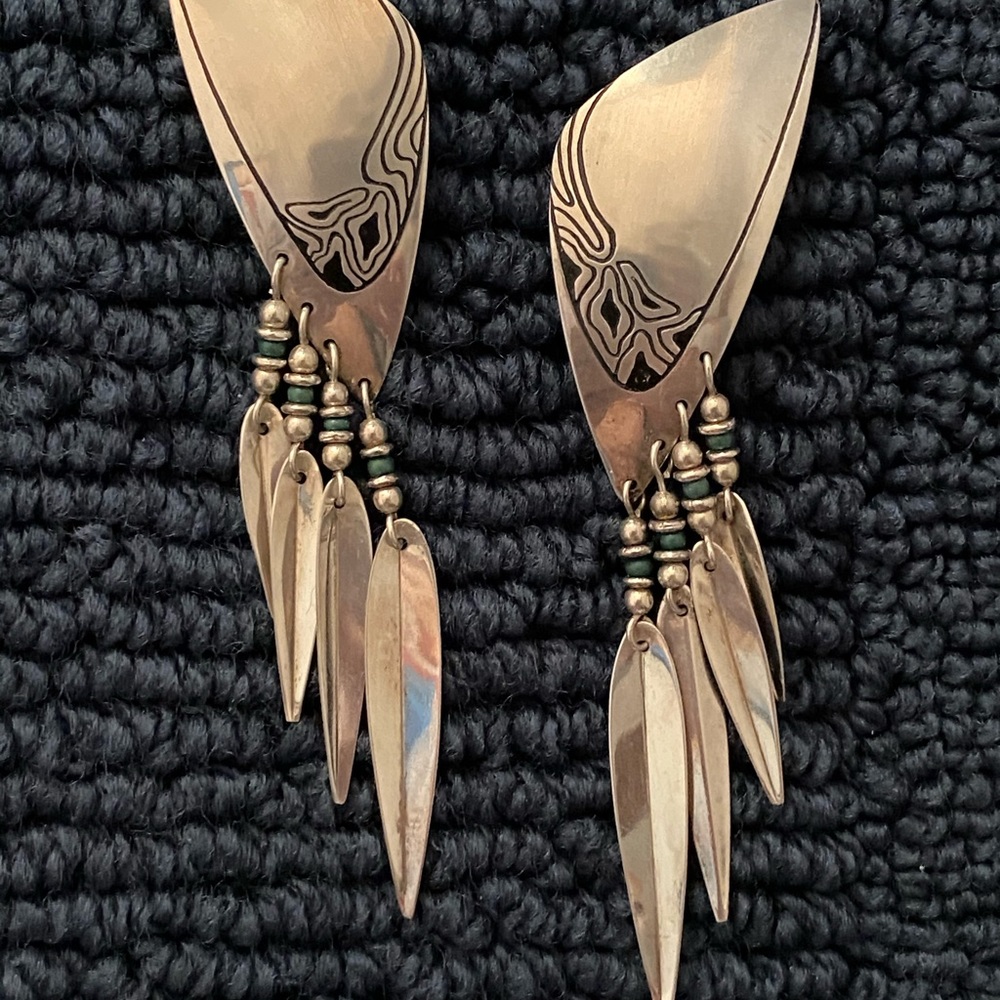 Sterling Silver and Gemstone Earrings